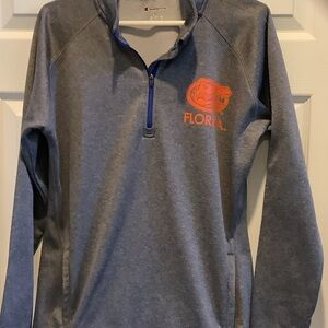 Champion Kids Blue and Orange Quarter-Zip‎ Sweatshirt